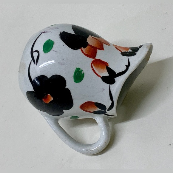 19th Century Vtg Gaudy Welsh Cyclamen Pattern Hand Painted Miniature Jug RARE - Picture 10 of 16